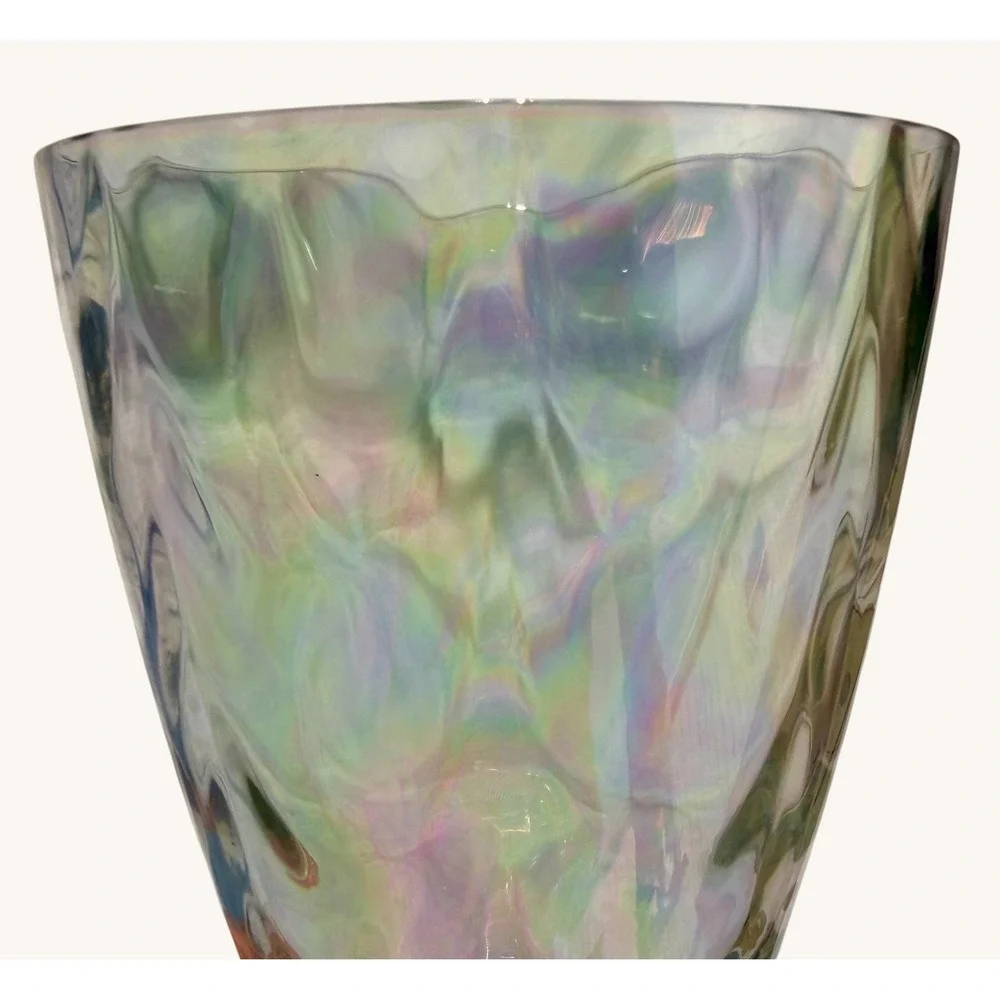 Vintage Fostoria Shell Pearl Iridescent Juice Glass 5